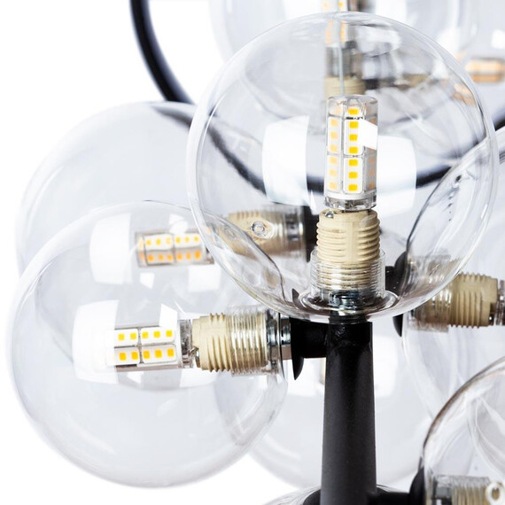 Подвесная светодиодная люстра Arte Lamp Saturn A7790SP-50BK, фото , изображение 2