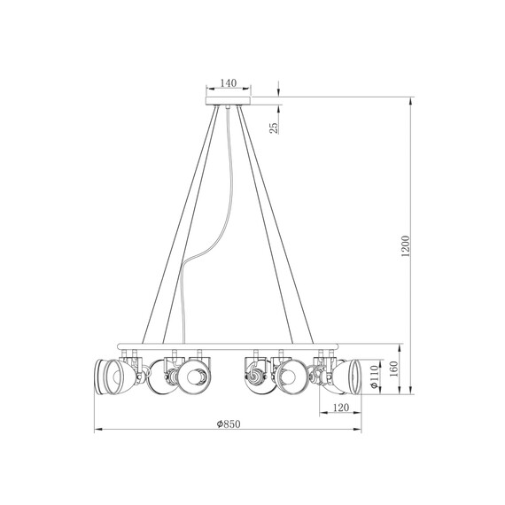 Подвесной светильник Freya FR4003PL-08W, фото , изображение 2