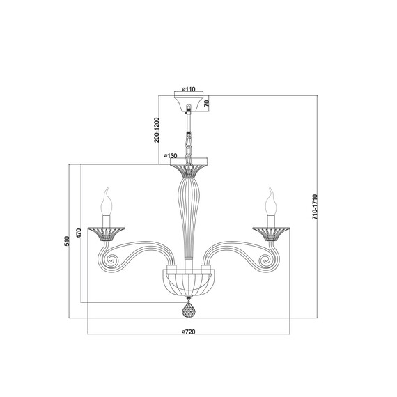 Подвесная люстра Maytoni Acqua DIA010PL-06TR, фото , изображение 3
