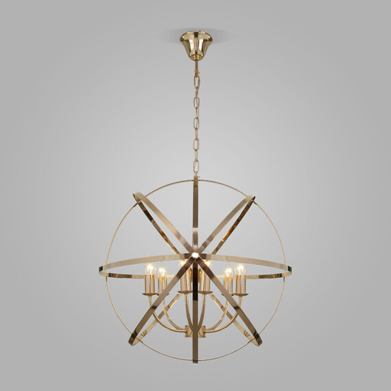 Подвесная люстра 60139/6 золото, фото , изображение 2