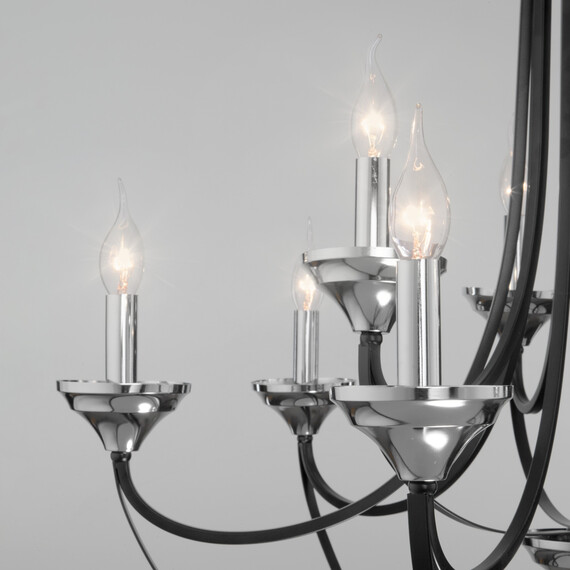 Подвесная люстра 60098/9 хром, фото , изображение 2