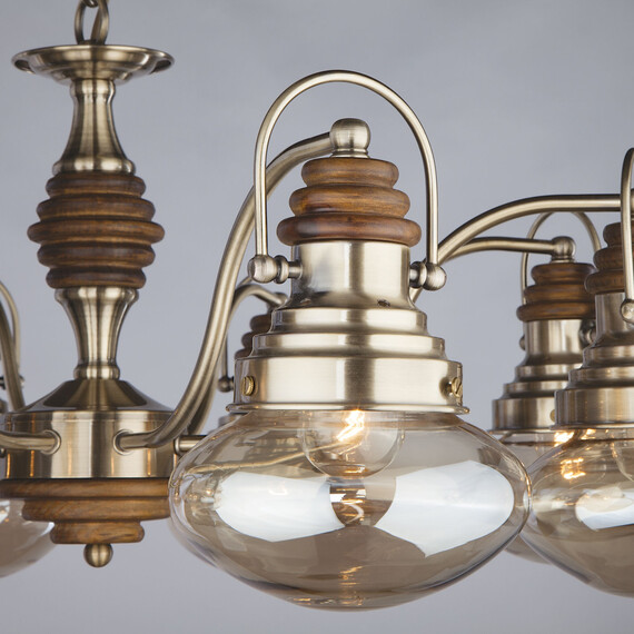 Подвесная люстра Умный дом 366/8 античная бронза, фото , изображение 3