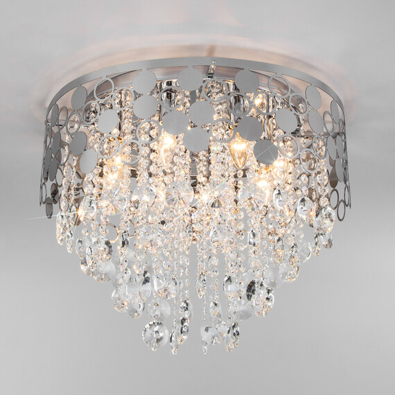 Подвесная люстра Умный дом 10123/8 хром, фото , изображение 2