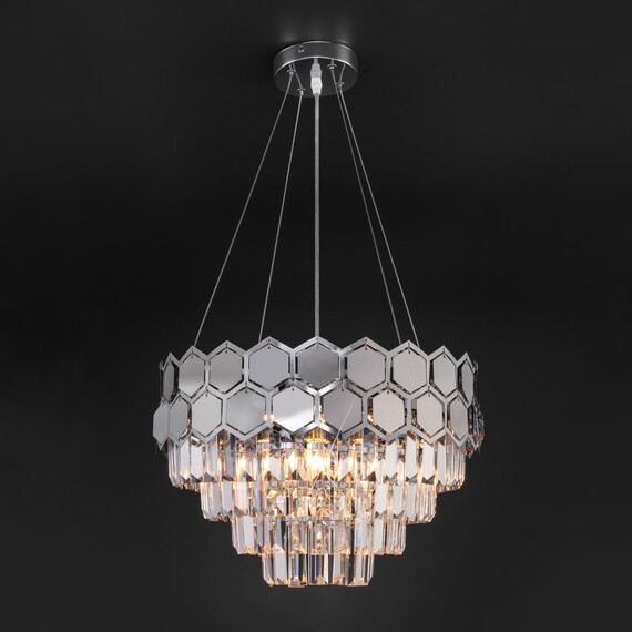 Подвесная люстра Умный дом 10124/5 хром, фото , изображение 3