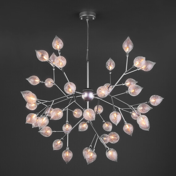 Подвесная люстра серебряного цвета 547 серебро, фото , изображение 2