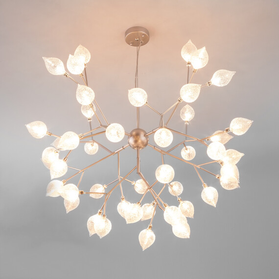 Подвесная люстра серебряного цвета 547 серебро, фото , изображение 4