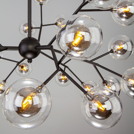 Подвесная люстра с плафонами 545 черный, фото , изображение 3