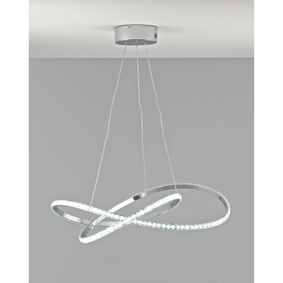 Светодиодная подвесная люстра с пультом Moderli V2787-PL Ello LED 120W, фото , изображение 3