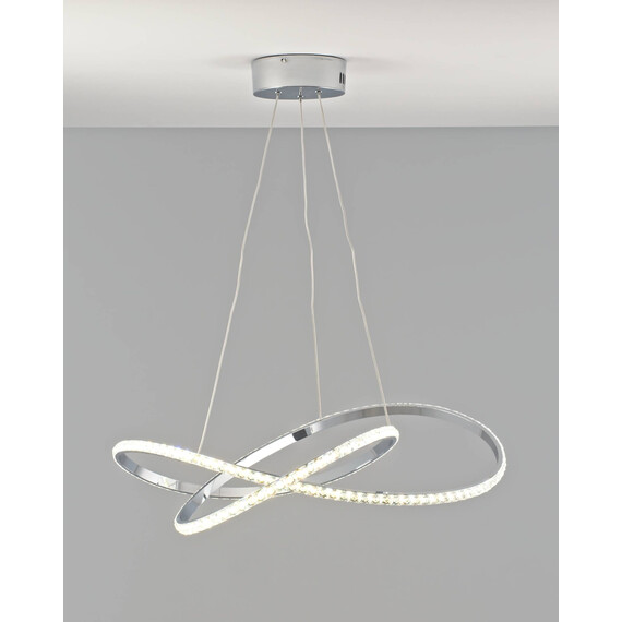 Светодиодная подвесная люстра с пультом Moderli V2787-PL Ello LED 120W, фото , изображение 5