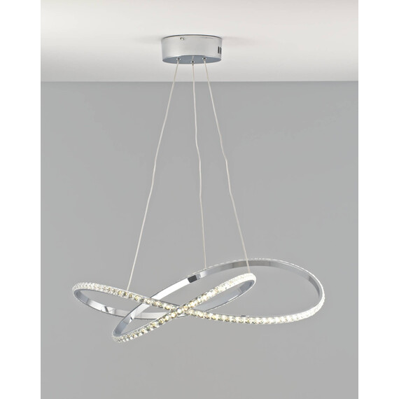 Светодиодная подвесная люстра с пультом Moderli V2787-PL Ello LED 120W, фото , изображение 6