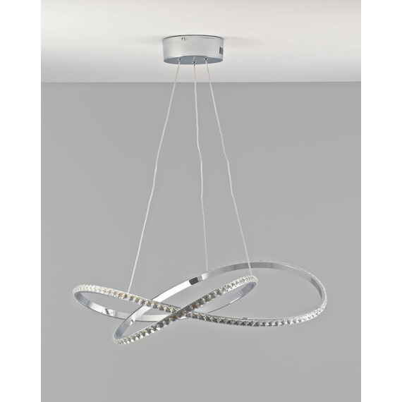 Светодиодная подвесная люстра с пультом Moderli V2787-PL Ello LED 120W, фото , изображение 7