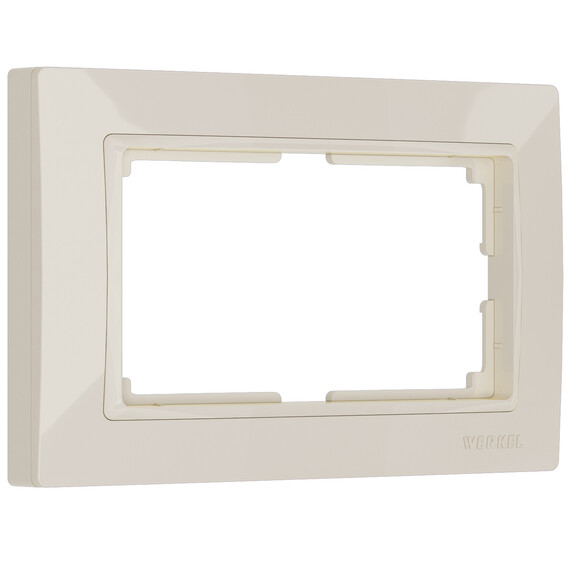 Рамка для двойной розетки Werkel Snabb basic слоновая кость W0082003 4690389161506, фото 