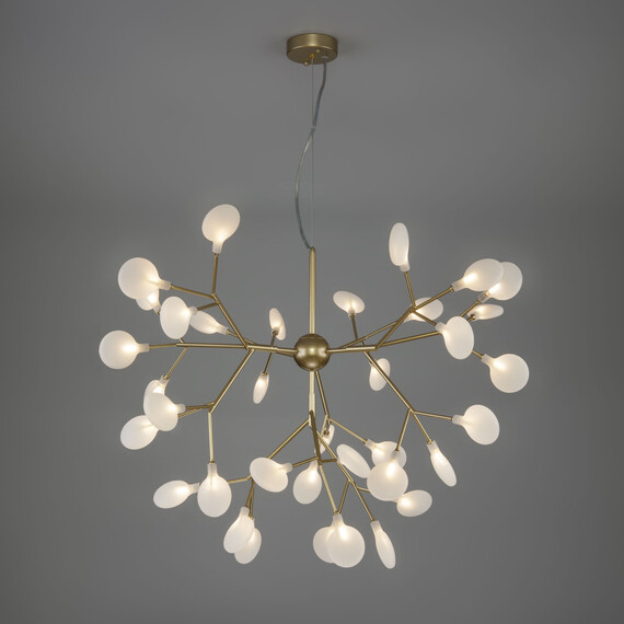 Подвесная люстра Eurosvet 3426/6 черный жемчуг/дымчатый хрусталь Strotskis, фото , изображение 3