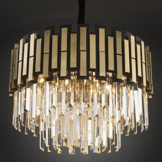 Подвесная люстра Умный дом 337/8 золото / черный, фото , изображение 3