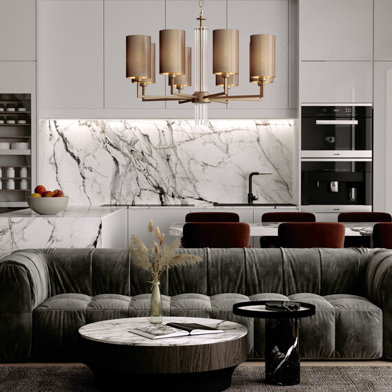 Подвесной светильник 60134/6 никель, фото , изображение 5