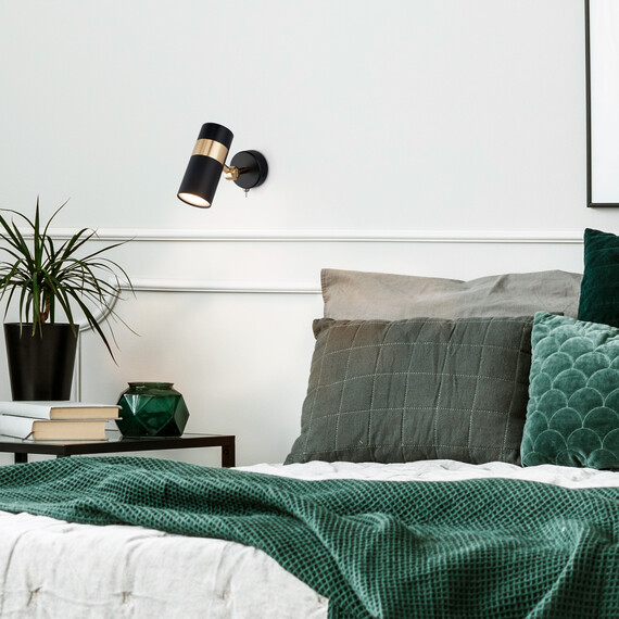 Спот Eurosvet Viero 20096/1 черный/золото, фото , изображение 2