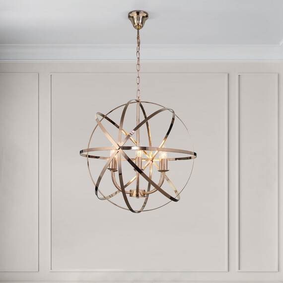 Подвесная люстра 60139/6 золото, фото , изображение 4