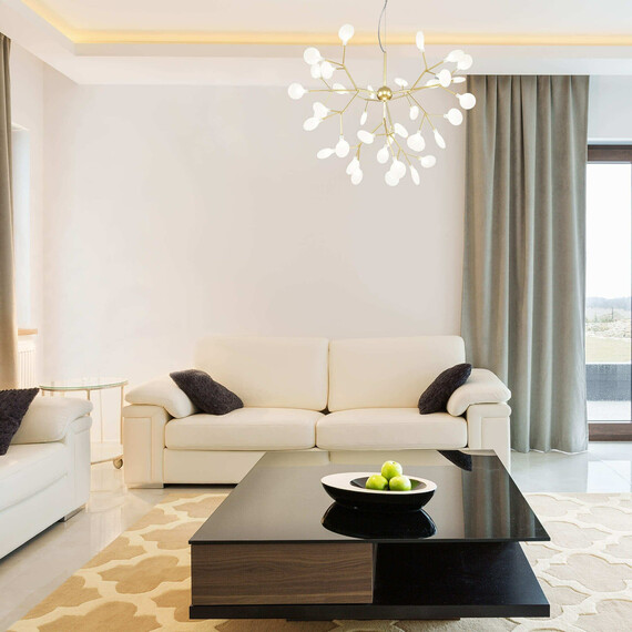 Подвесная люстра Eurosvet 3426/6 черный жемчуг/дымчатый хрусталь Strotskis, фото , изображение 7