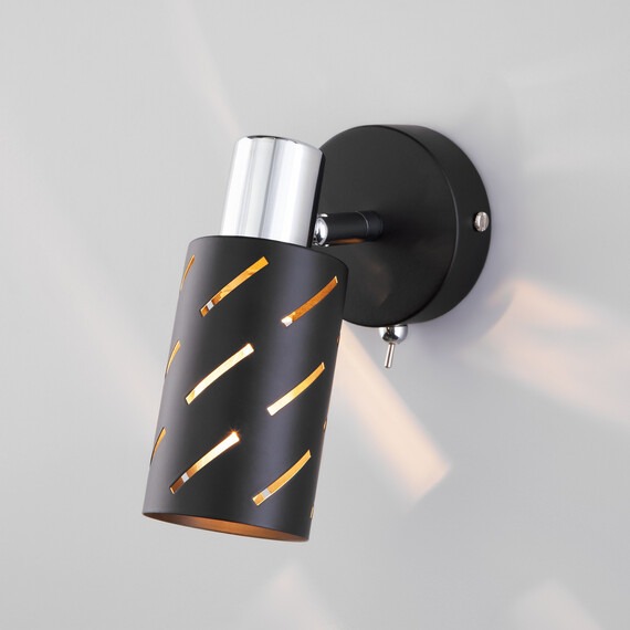 Спот Eurosvet Fente 20090/1 черный/хром, фото 