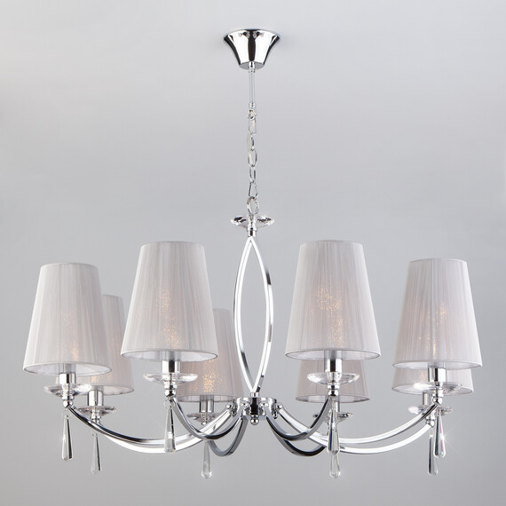 Подвесная люстра Eurosvet 60079/8 хром, фото 