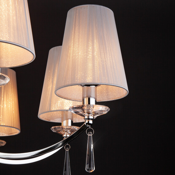 Подвесная люстра Eurosvet 60079/8 хром, фото , изображение 2