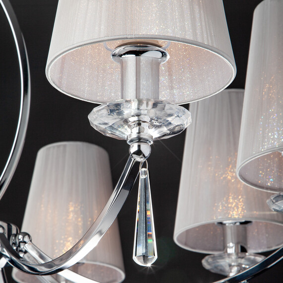 Подвесная люстра Eurosvet 60079/8 хром, фото , изображение 3