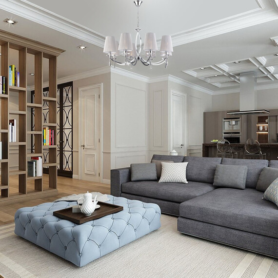 Подвесная люстра Eurosvet 60079/8 хром, фото , изображение 5