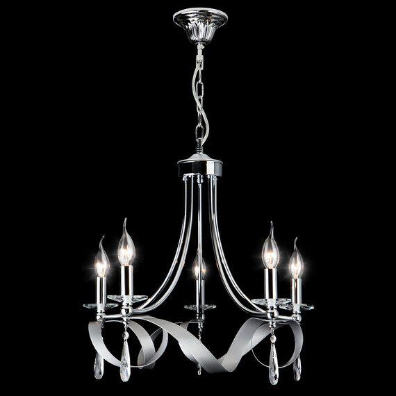 Подвесная люстра Eurosvet 60064/5 хром, фото , изображение 2