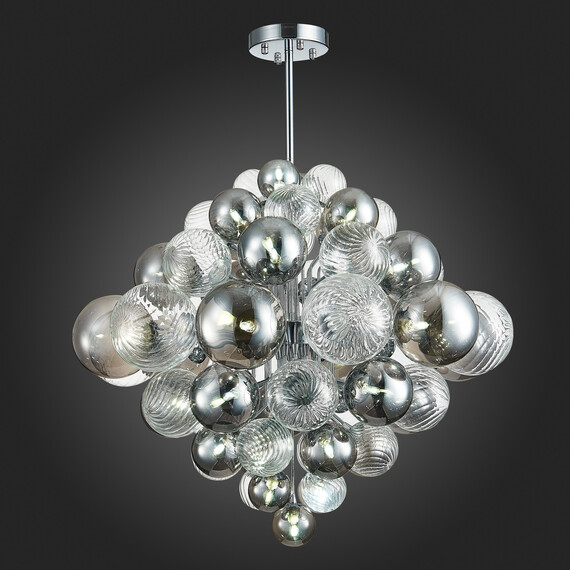 SL1124.103.29 Люстра подвесная ST-Luce Хром/Дымчатый, Прозрачный G9 29*5W 4000K VINETTO, фото , изображение 9