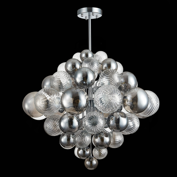 SL1124.103.29 Люстра подвесная ST-Luce Хром/Дымчатый, Прозрачный G9 29*5W 4000K VINETTO, фото , изображение 6