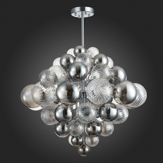 SL1124.103.29 Люстра подвесная ST-Luce Хром/Дымчатый, Прозрачный G9 29*5W 4000K VINETTO, фото , изображение 10