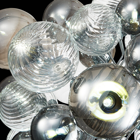 SL1124.103.29 Люстра подвесная ST-Luce Хром/Дымчатый, Прозрачный G9 29*5W 4000K VINETTO, фото , изображение 8