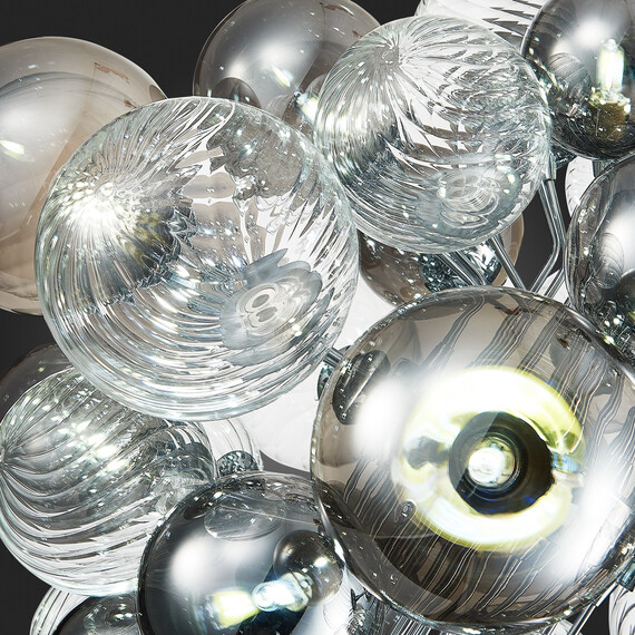 SL1124.103.29 Люстра подвесная ST-Luce Хром/Дымчатый, Прозрачный G9 29*5W 4000K VINETTO, фото , изображение 12