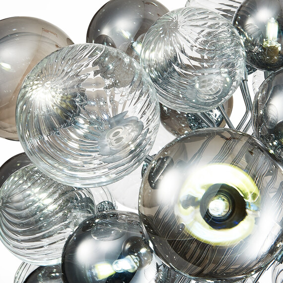 SL1124.103.29 Люстра подвесная ST-Luce Хром/Дымчатый, Прозрачный G9 29*5W 4000K VINETTO, фото , изображение 4