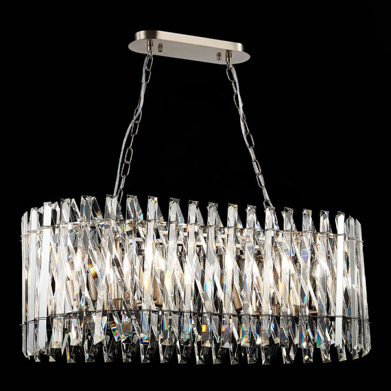 SL1170.103.10 Люстра подвесная ST-Luce Никель/Прозрачный E14 10*40W FABIO, фото , изображение 7