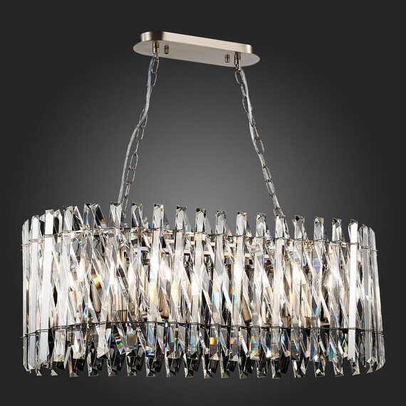 SL1170.103.10 Люстра подвесная ST-Luce Никель/Прозрачный E14 10*40W FABIO, фото , изображение 11