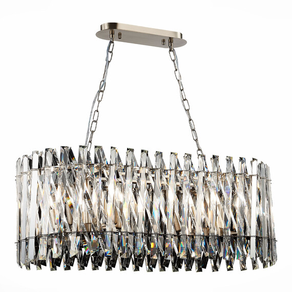 SL1170.103.10 Люстра подвесная ST-Luce Никель/Прозрачный E14 10*40W FABIO, фото , изображение 3