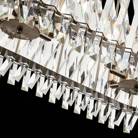 SL1170.103.10 Люстра подвесная ST-Luce Никель/Прозрачный E14 10*40W FABIO, фото , изображение 8