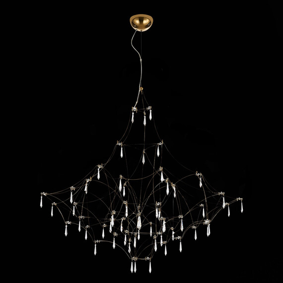 SL797.213.114 Люстра подвесная ST-Luce Золотистый, Прозрачный LED 114*0,45W 3000K GRAVETTA, фото , изображение 4