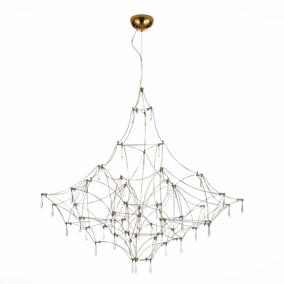 SL797.213.114 Люстра подвесная ST-Luce Золотистый, Прозрачный LED 114*0,45W 3000K GRAVETTA, фото , изображение 2