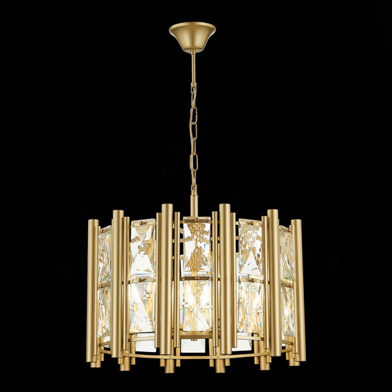 SL1623.203.06 Люстра подвесная ST-Luce шампань/шампань, прозрачный E14 6*40W CORSIA, фото , изображение 5