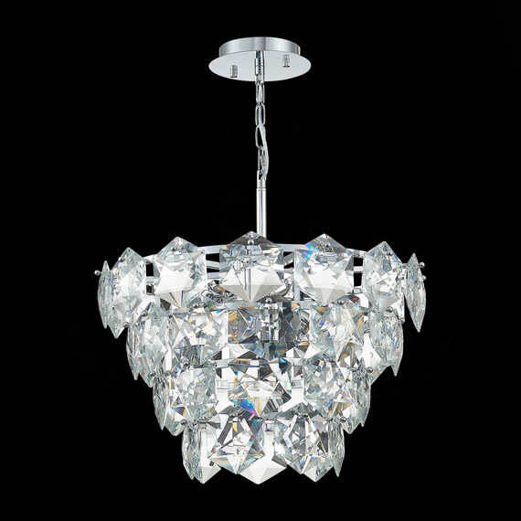 SL1631.103.06 Люстра подвесная ST-Luce Хром/Прозрачный E14 6*40W Viterbo, фото , изображение 6