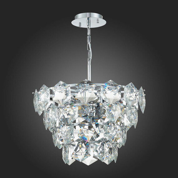 SL1631.103.06 Люстра подвесная ST-Luce Хром/Прозрачный E14 6*40W Viterbo, фото , изображение 10