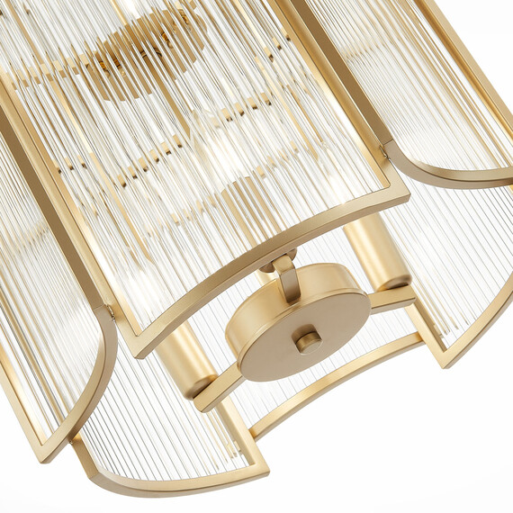 SL1234.203.08 Люстра подвесная ST-Luce Шампань/Прозрачный, Шампань E14 8*60W Cosenza, фото , изображение 4