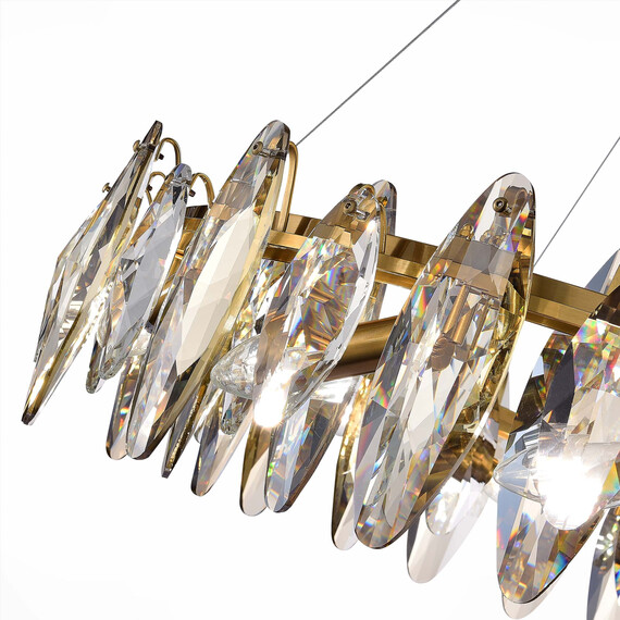 SL1227.303.12 Люстра подвесная ST-Luce Латунь/Прозрачный E14 12*40W ANCONA, фото , изображение 3