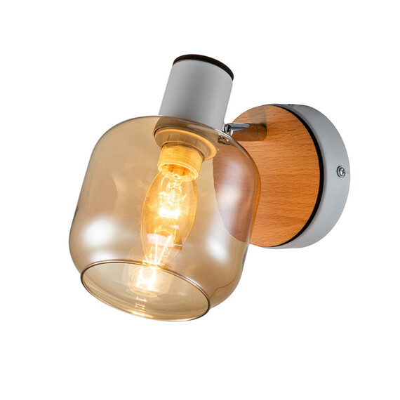 Escada 10177/1A E14*40W White/Chrome/Wood, фото 