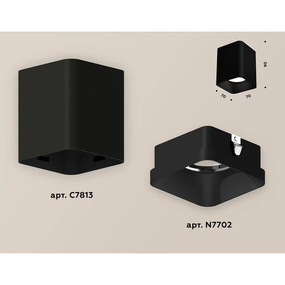 Накладной светильник Ambrella Techno XS7813002 (C7813, N7702), фото , изображение 3