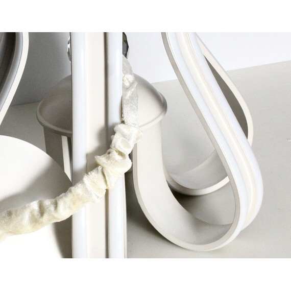 Светодиодная люстра с пультом FL112/6 WH белый 156W 460*460*400 (ПДУ РАДИО 2.4), фото , изображение 6