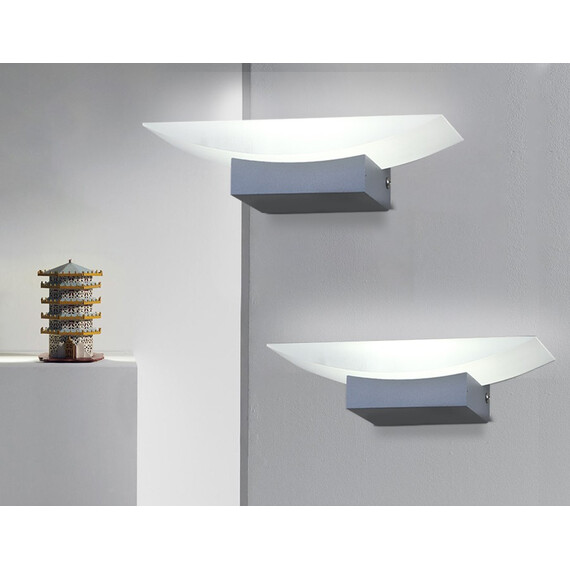 Настенный светодиодный светильник с акрилом FW199 SGR серый песок LED 4200K 5W 200*75*90, фото , изображение 3
