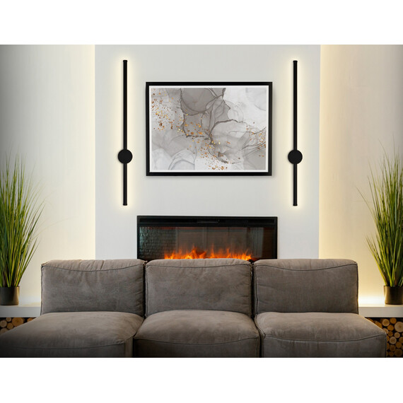 Настенный светодиодный светильник FL5202 SBK черный песок LED 3000K 8W 600*60*100, фото , изображение 3